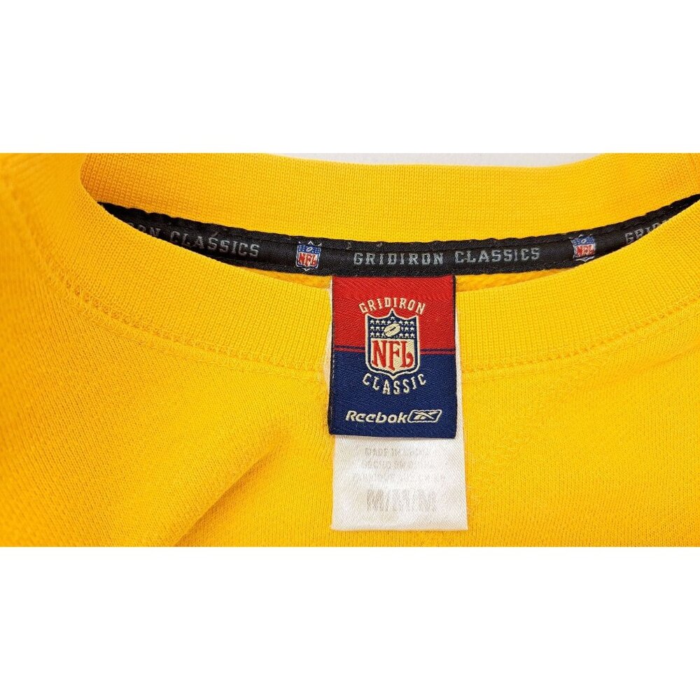 Vintage Kansas City Chiefs Gold Sweatshirt Gridiron Classic NFL Reebok Football - Picture 5 of 14